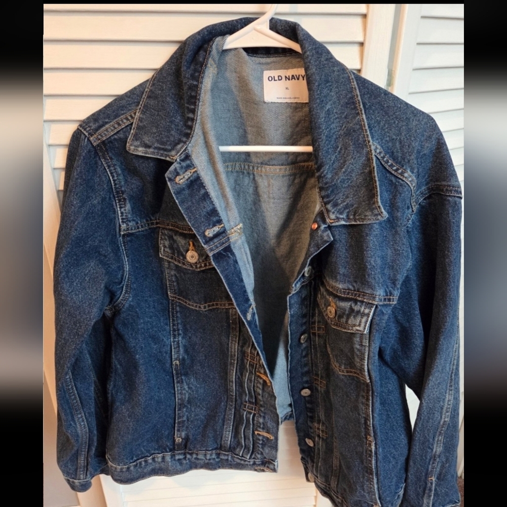 Old Navy Dark Blue Denim Jean Jacket